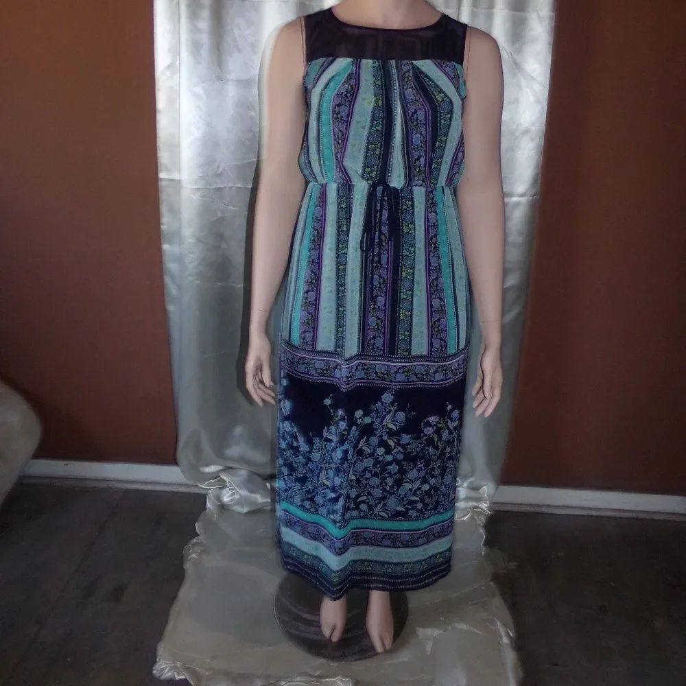 Enfocus Studio Long Tribal Print Dress sz.8 NWT